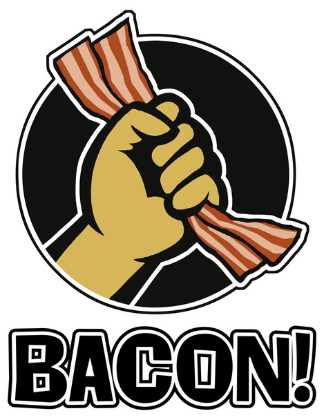 Bacon power - Vector, Image