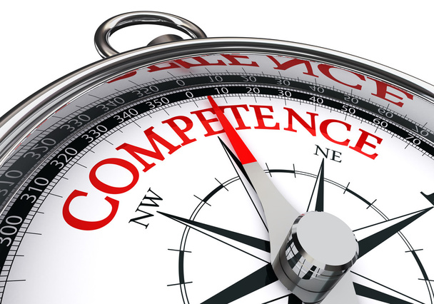 kompetence koncepční kompas - Fotografie, Obrázek