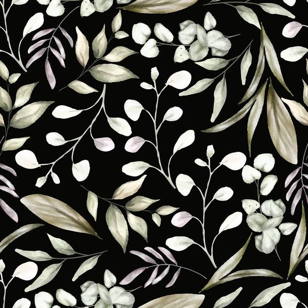 vintage seamless pattern with elegant hand drawing floral - Вектор, зображення