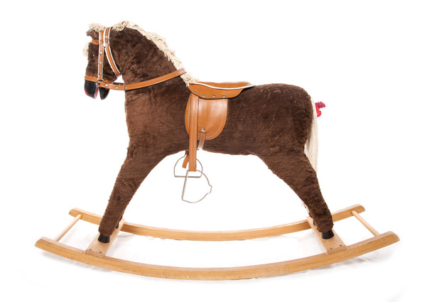 Cavallo a dondolo marrone
 - Foto, immagini