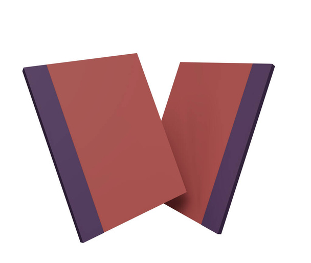 3d illustration of book with blank covers mock up - Foto, immagini