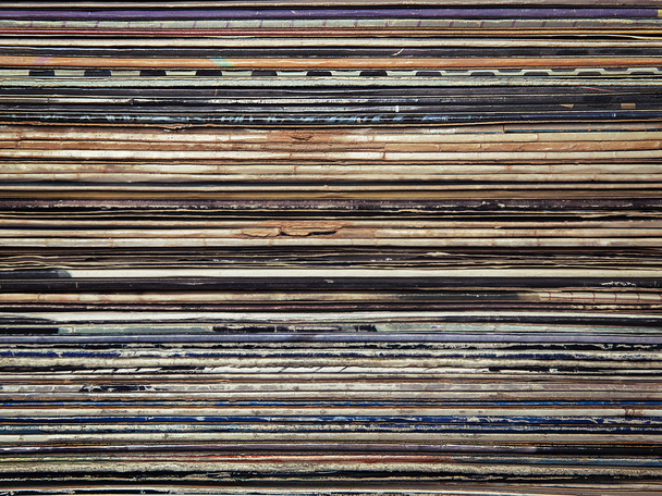 Stack of vinyl records in envelopes - Photo, Image