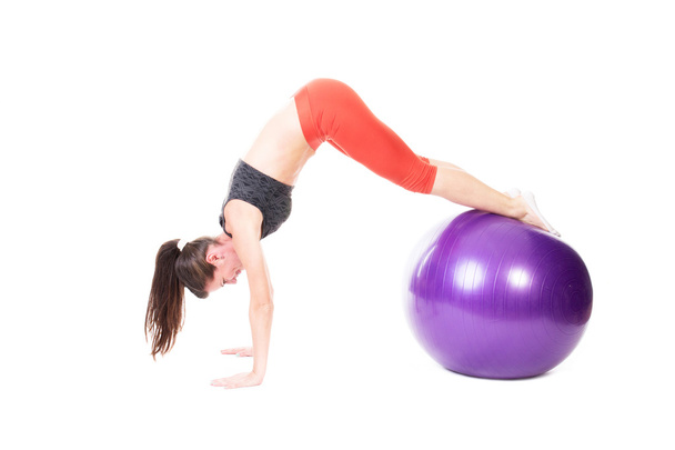 Pike on Exercise Ball - Foto, Imagen
