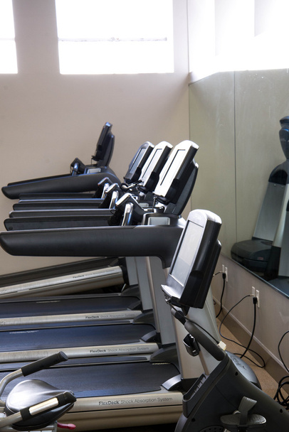 Indoor fitness equipment - treadmill with sunlight - Photo, Image