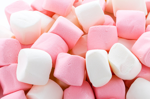 bílé a růžové marshmallows - Fotografie, Obrázek