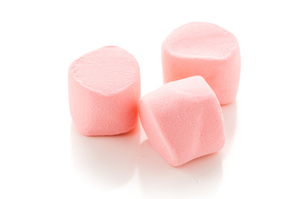 Makeat vaaleanpunaiset vaahtokarkit
 - Valokuva, kuva