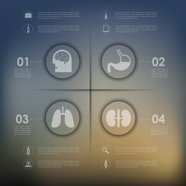 lékařské infographic - Vektor, obrázek