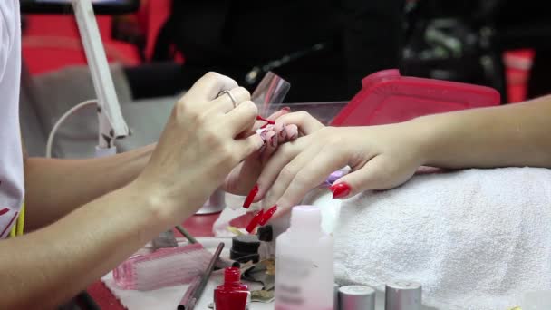 Manicure nail polish - Footage, Video