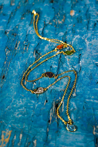 Buta Pattern Jewelry Chain Azerbaijan National Pattern Antique National Treasure - Foto, Imagem