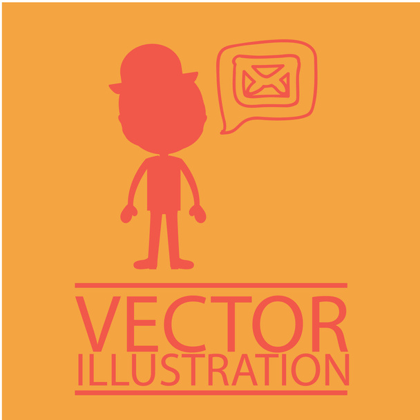 Mail design - Vetor, Imagem