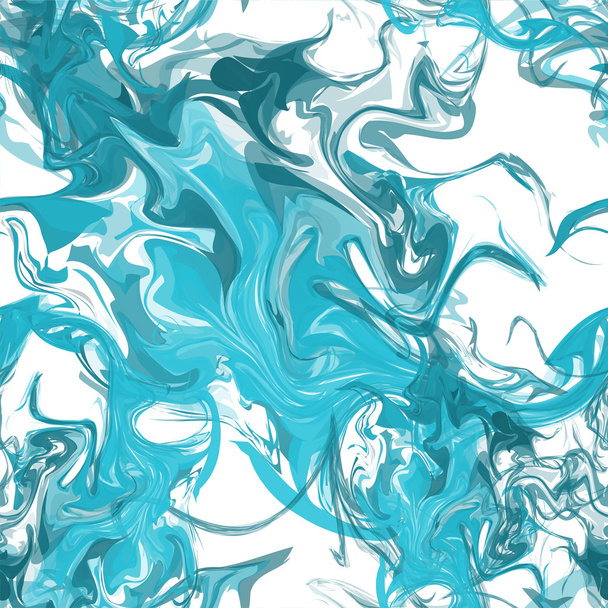 Blauwe abstracte naadloze achtergrond vlekken van verf - Vector, afbeelding