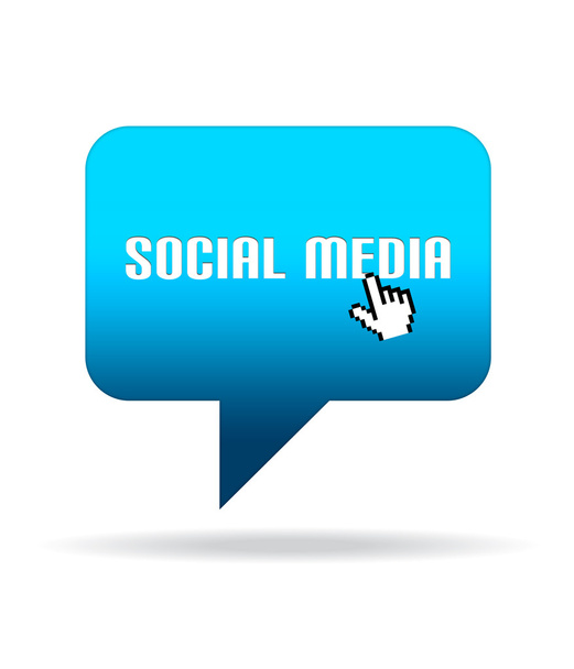 Social Media Speech Bubble - Foto, Imagem