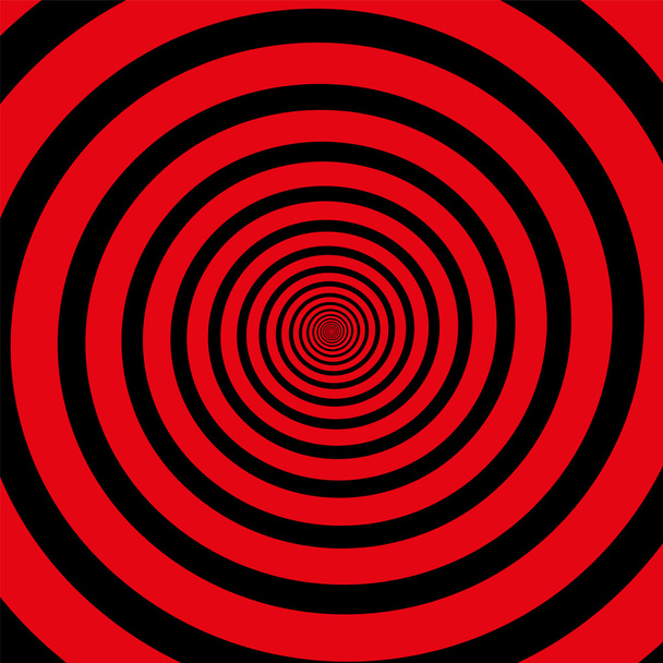 Czerwona spirala czarny - Wektor, obraz