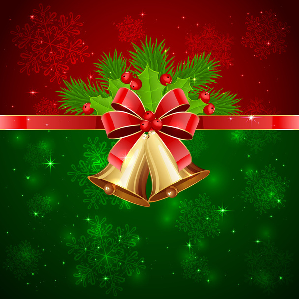 Christmas background with decorative elements - Vector, afbeelding