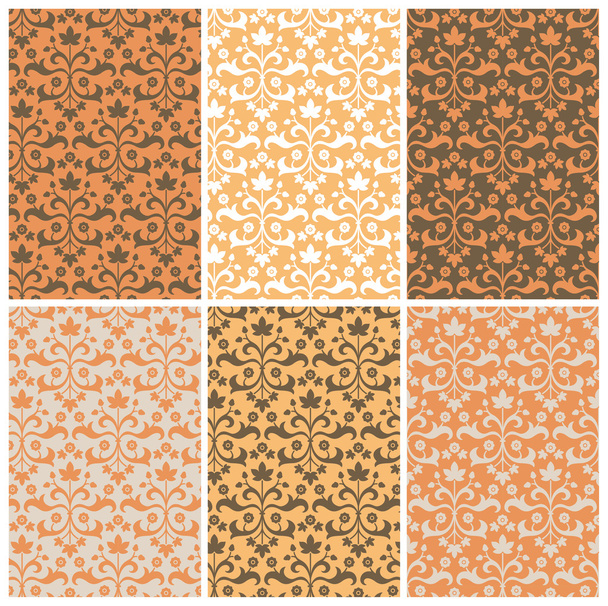 Оранжеві класичні осінні візерунки
 - Вектор, зображення