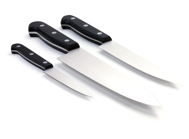 Tre coltelli da cucina
 - Foto, immagini