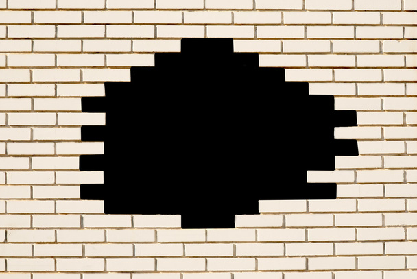 Mur de briques blanches. espace pour le texte
 - Photo, image