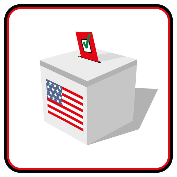 ABD oy sandığı - Vektör, Görsel