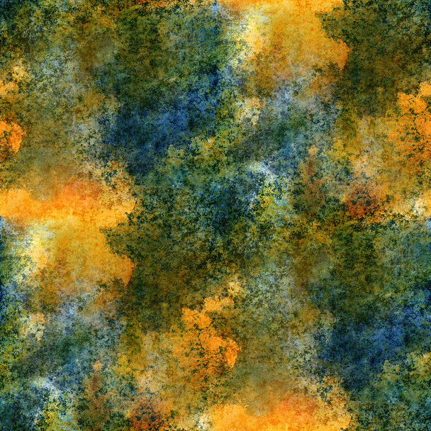 impressionism  artist blue, yellow, green  seamless  watercolor - Photo, Image
