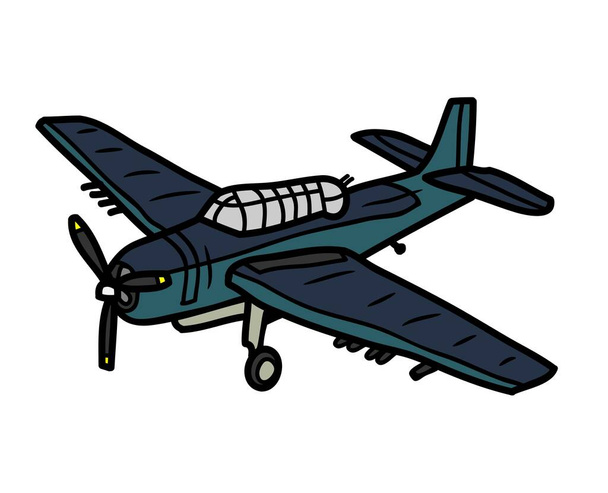 Military Jet vector illustration airplane vehicle transport passenger Aeroplane Transport graphics airline travel war army. - Vecteur, image