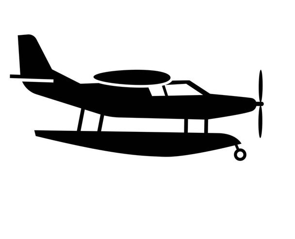 Military Jet vector illustration airplane vehicle transport passenger Aeroplane Transport graphics airline travel war army. - Vector, Imagen