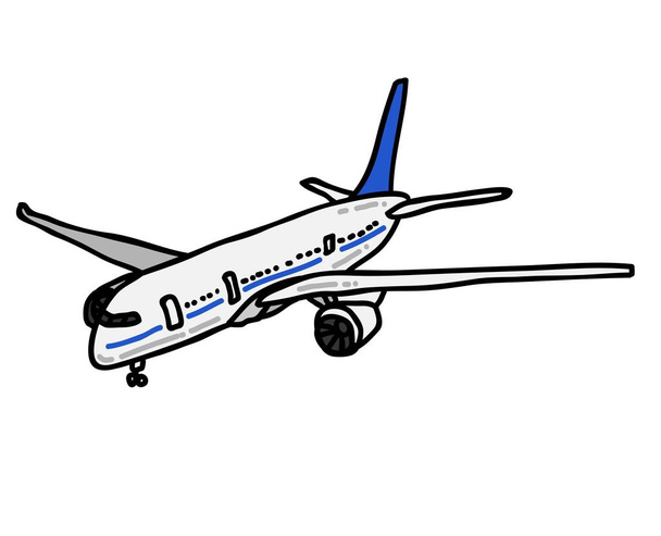 Military Jet vector illustration airplane vehicle transport passenger Aeroplane Transport graphics airline travel war army. - ベクター画像