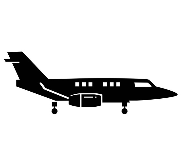 Military Jet vector illustration airplane vehicle transport passenger Aeroplane Transport graphics airline travel war army. - Vector, Image