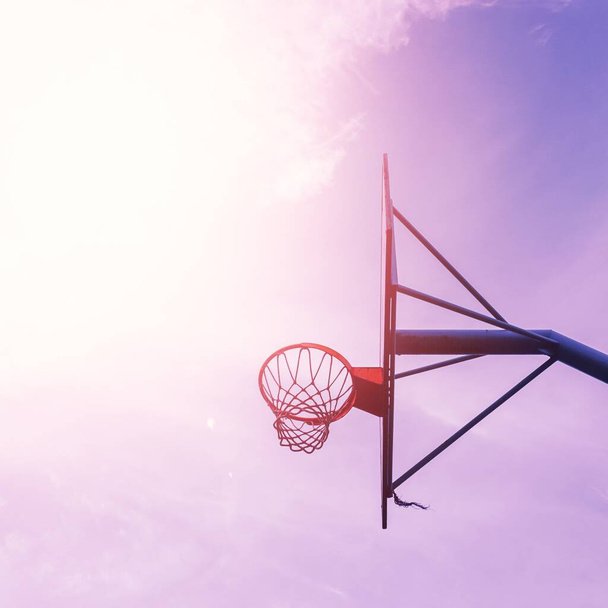 street basketball hoop, basket sport  - Foto, imagen