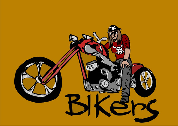 Motociclistas
 - Foto, Imagem