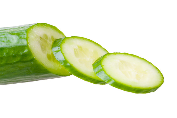 Fresh cucumber cut - Foto, afbeelding