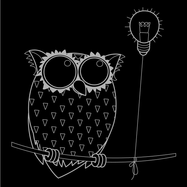 Cute Vector Owl - Vector, Image