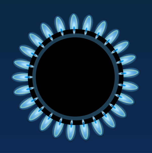Gasflammen - Vektor, Bild