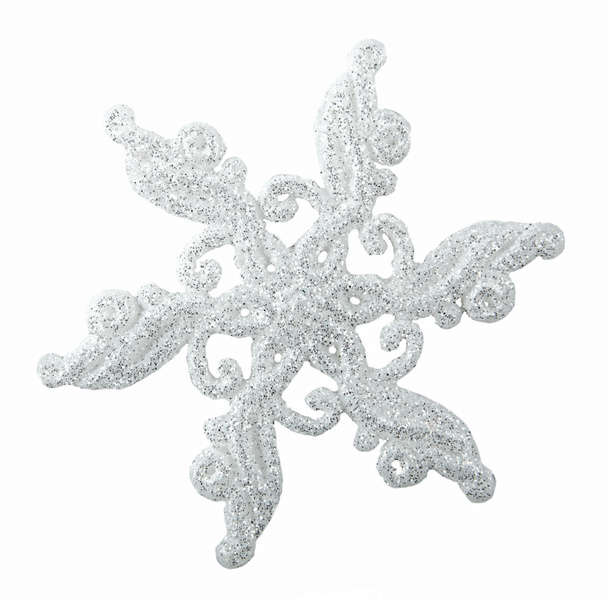 Floco de neve decorativo prata
 - Foto, Imagem