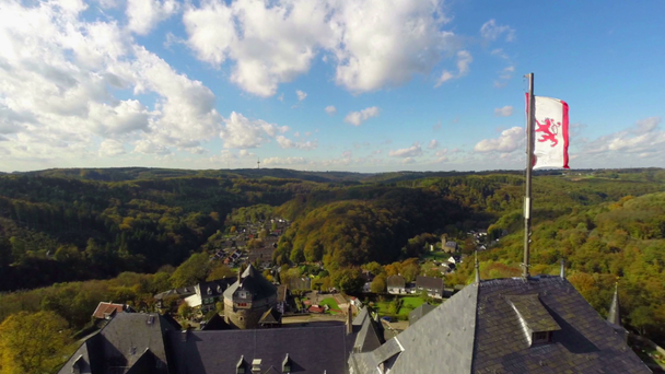 Η κάστρο Burg σε Solingen, Γερμανία - Πλάνα, βίντεο
