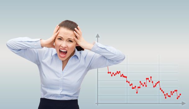 angry screaming businesswoman - Photo, image