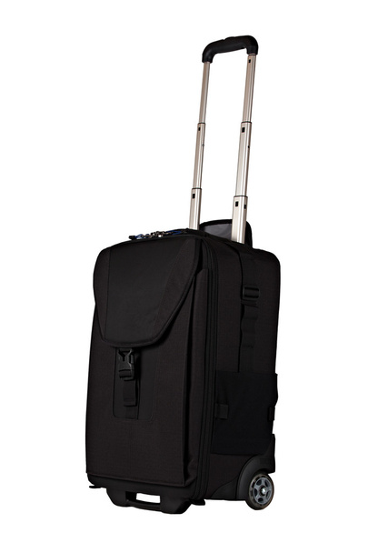 zwarte handbagage met handvat - Foto, afbeelding