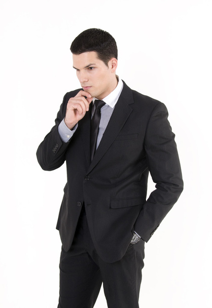 Businessman isolated on white background - Photo, Image