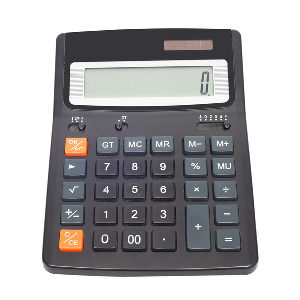 Calculator isolated on white background - Photo, Image