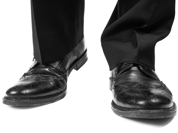 Masculine suit wearing black shoes - Foto, Imagem
