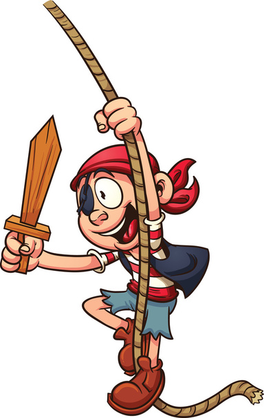 Пірат хлопчик
 - Вектор, зображення
