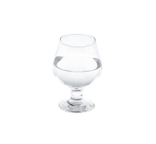 Glass of water isolated white background - Photo, Image