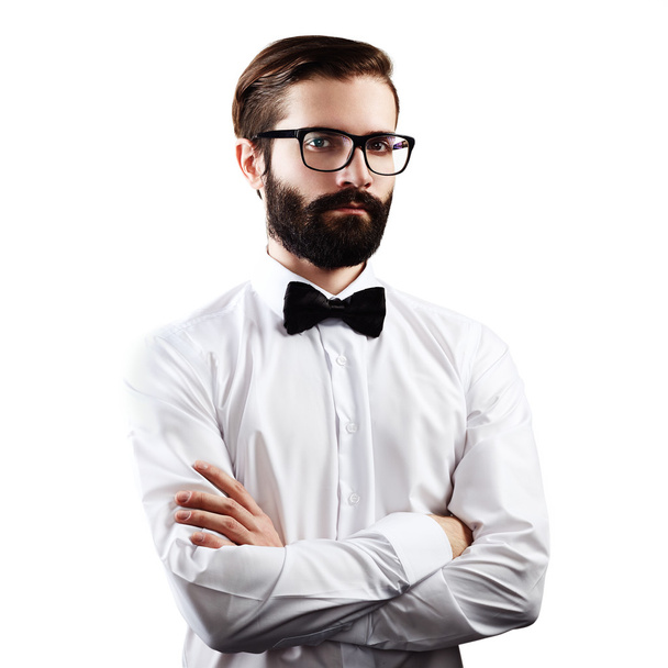 Portrait of handsome man with beard - Foto, Bild