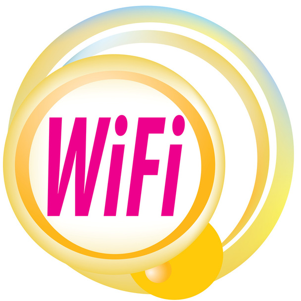 Sinal de zona wi-fi sem fios gratuito
 - Vetor, Imagem