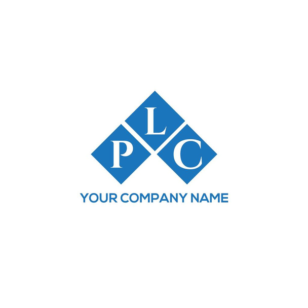 Projekt logo litery PLC na białym tle. Inicjały twórcze PLC koncepcja logo litery. PLC litera projektowanie logo PLC na białym tle. Inicjały twórcze PLC koncepcja logo litery. Konstrukcja liter PLC. - Wektor, obraz