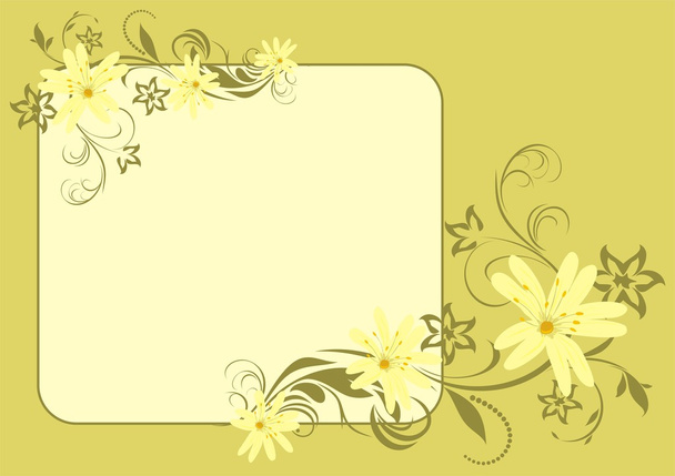 Spring bouquet. Card - Vector, afbeelding
