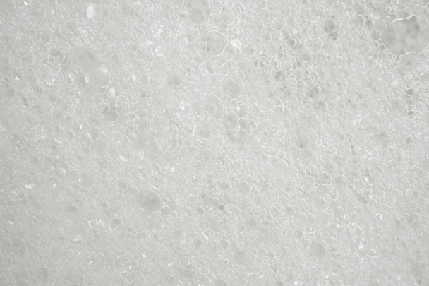 Abstract white soap foam texture background close up - Photo, Image