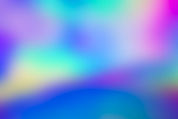 Abstract blur holographic rainbow foil iridescent background - Foto, imagen