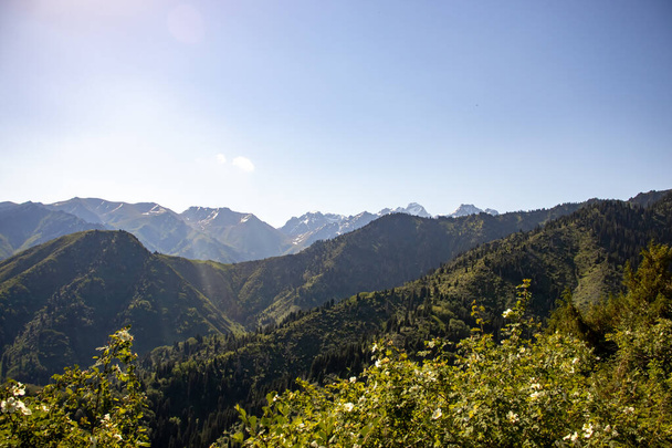 Landscapes Almaty mountains in summer. - Foto, Imagem