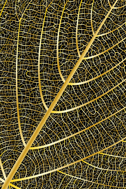 Abstracte achtergrond met bladeren - Vector, afbeelding