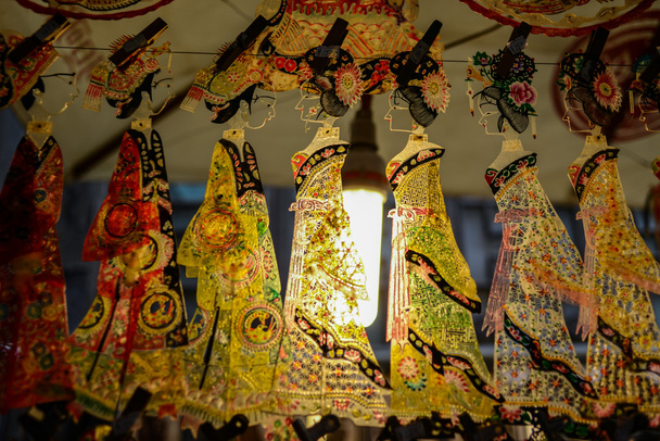Chinese folk theater kunst, schaduw - Foto, afbeelding